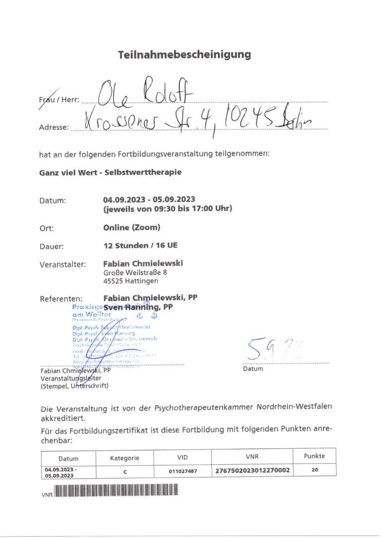 2023-08 Selbstwert-Therapie